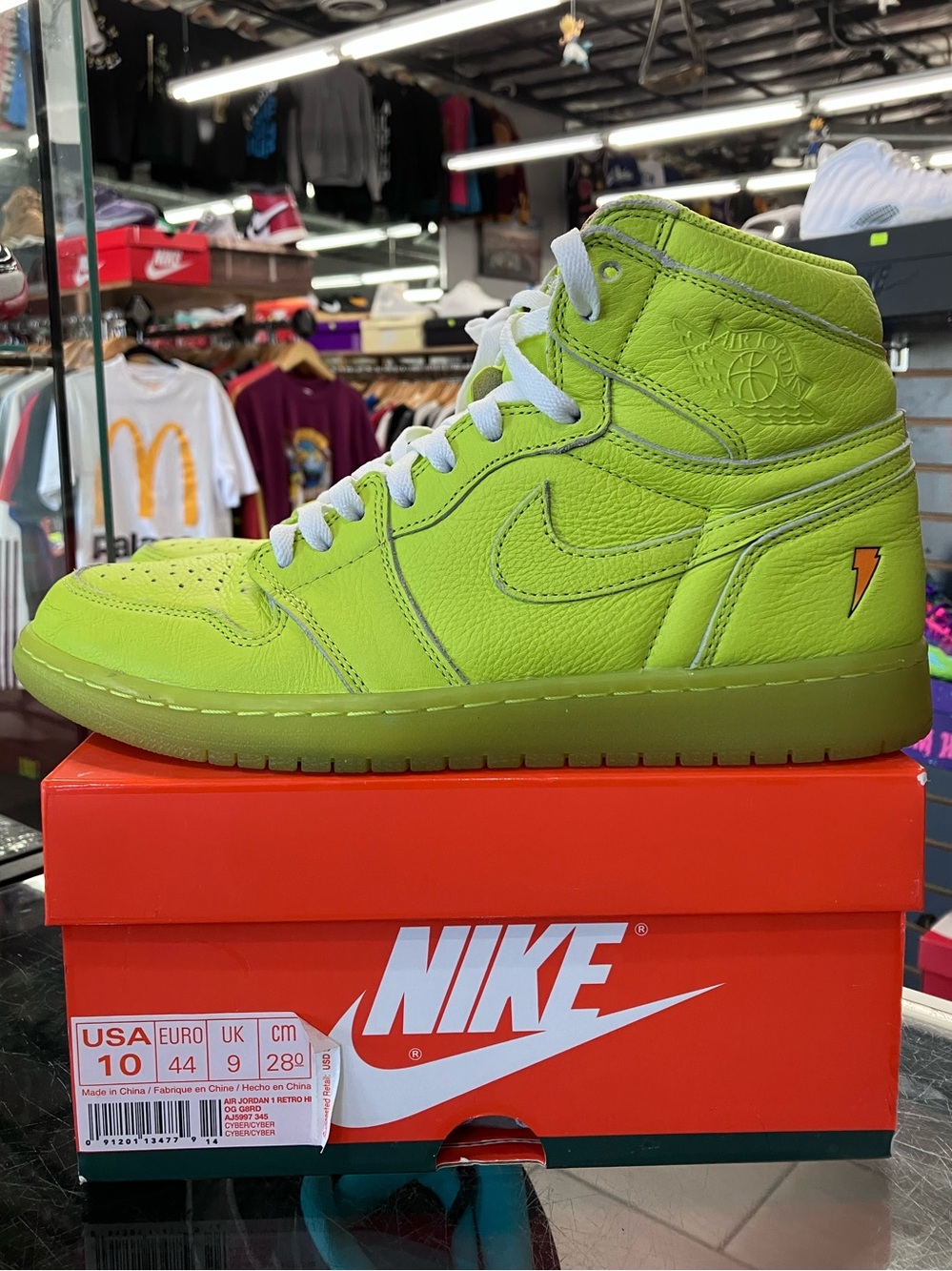 Air Jordan 1 Retro High Gatorade Cyber Size 10 - Picture 3 of 9